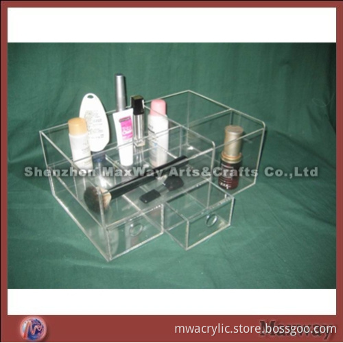 Acrylic Cosmetic Organizer With Drawer in Bathroom